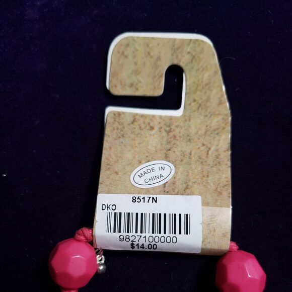 Pink Statement Necklace, Large Chunky Heavy Beads in Graduating Sizes, NWT - Picture 5 of 10